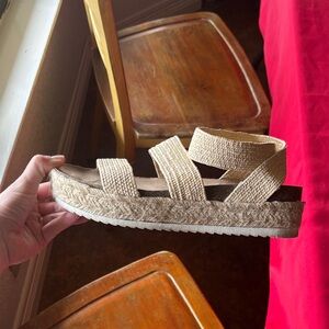 Women's Tan Espadrille Sandals